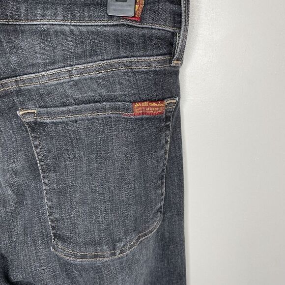 7 FOR ALL MANKIND Mens Paxtyn Skinny Performance Jeans 32 x 29 Black Denim Luxe - Picture 5 of 11